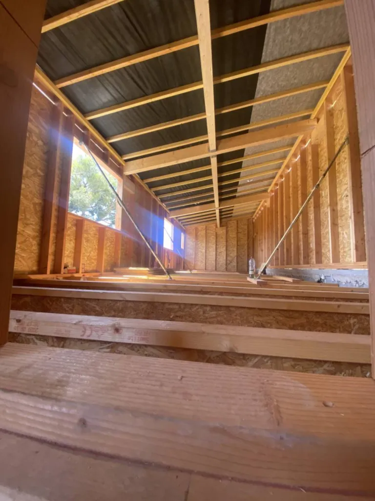 Création d'un étage de maison en ossature bois à Sanary