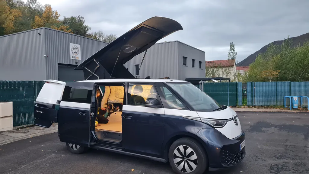 toit relevable horizon roofs sur VW ID BUZZ Court