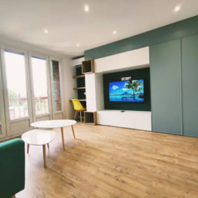 Rénovation d'un appartement à Aix en Provence de 70m2 avec cuisine ouverte