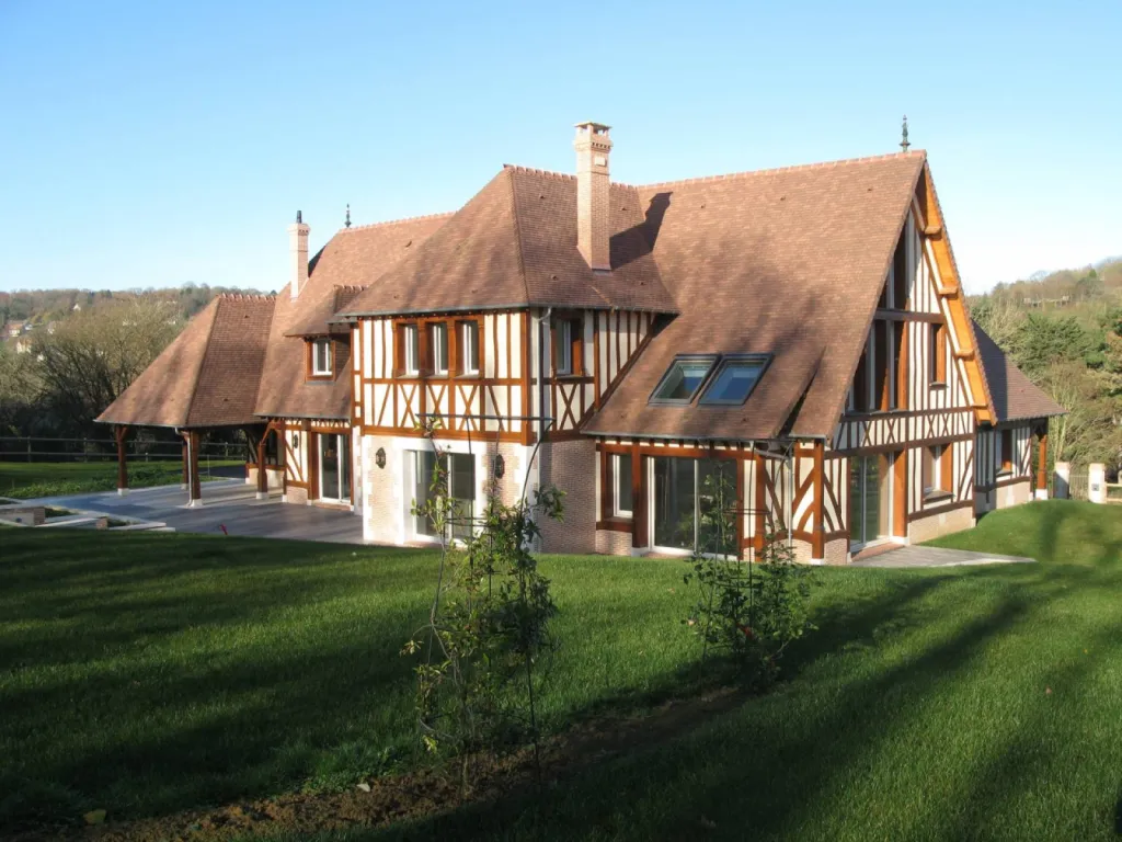 Maison d'architecte normande colombage Rouen Seine Maritime 76