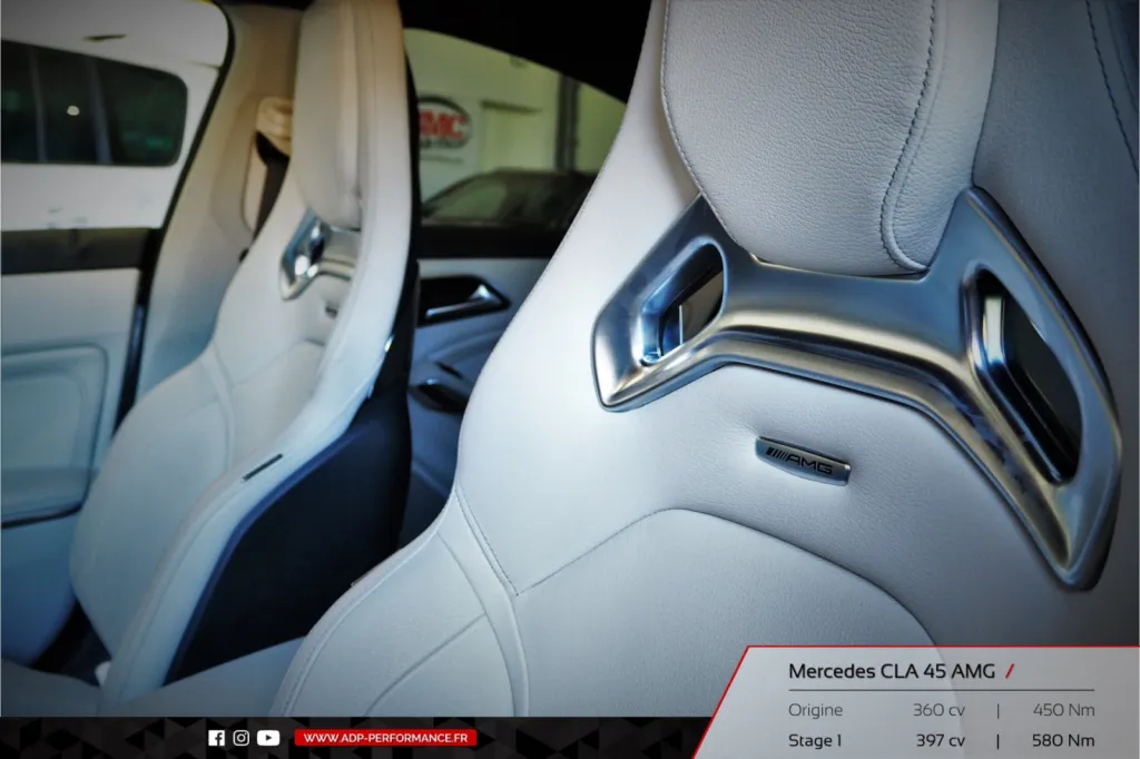 Reprogrammation moteur Avignon - Mercedes CLA 45 AMG 360cv - ADP Performance