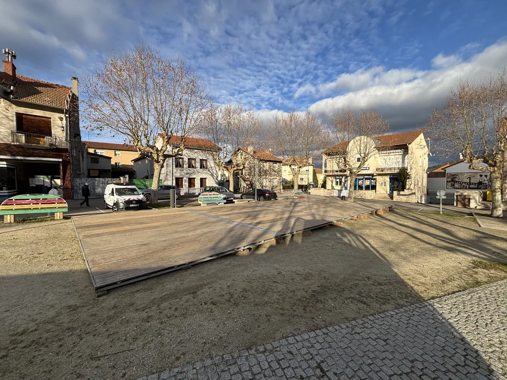 Plancher pour marché de Noël