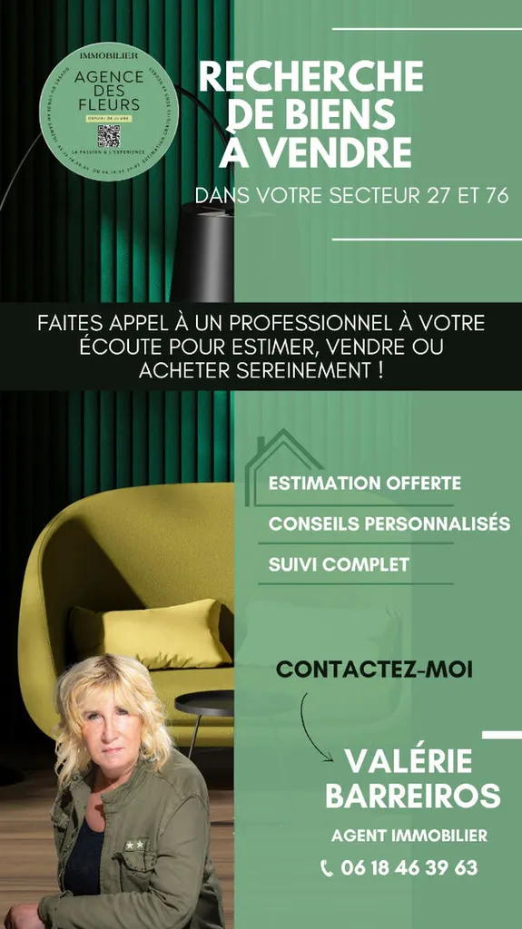 A vendre, pavillon de 112 m² édifié sur 474 m² de terrain sur la commune de Saint-Aubin-les-Elbeuf 76410