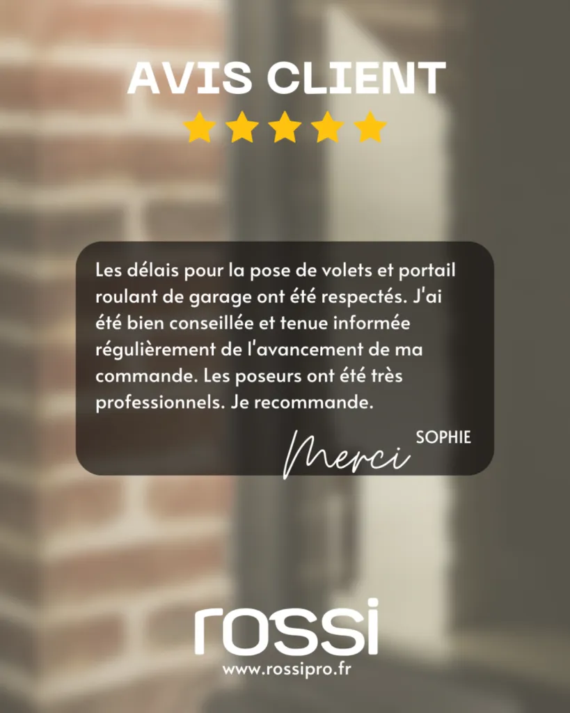 Avis client sur installation de volets battants en aluminium