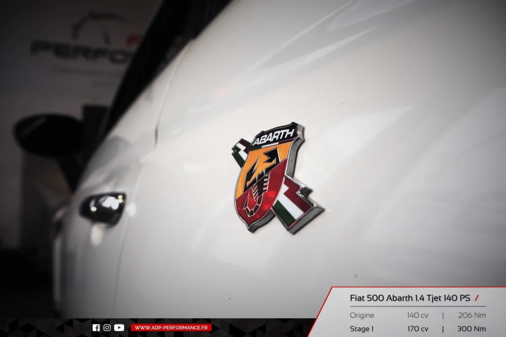 Reprogrammation moteur Aubagne - Fiat 500 Abarth 1.4 Tjet 140cv - ADP Performance
