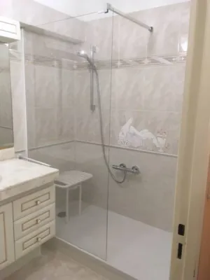 Remplacement baignoire par douche sénior sécurisée à Roissy-en-Brie (77)
