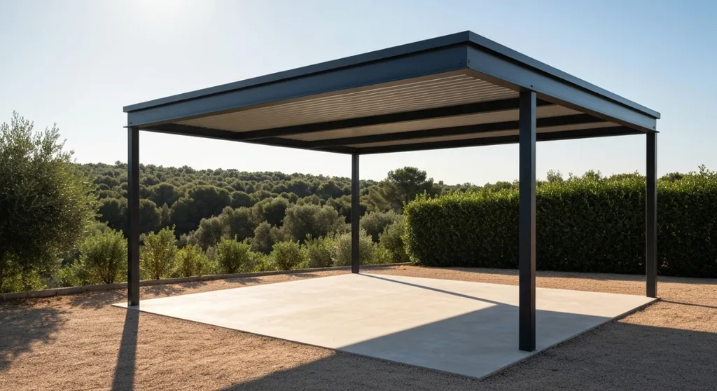 Fabrication de carports métalliques simples et doubles sur mesure pour villa à La Londe-les-Maures (83250) proche de Hyères