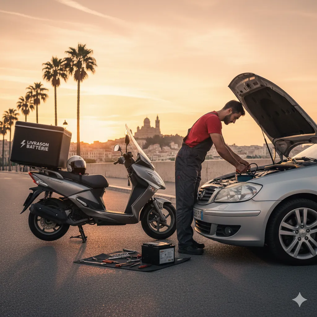 Changement de batterie rapide à domicile à Marseille 13001