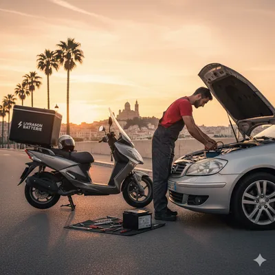 Changement de batterie rapide à domicile à Marseille 13001