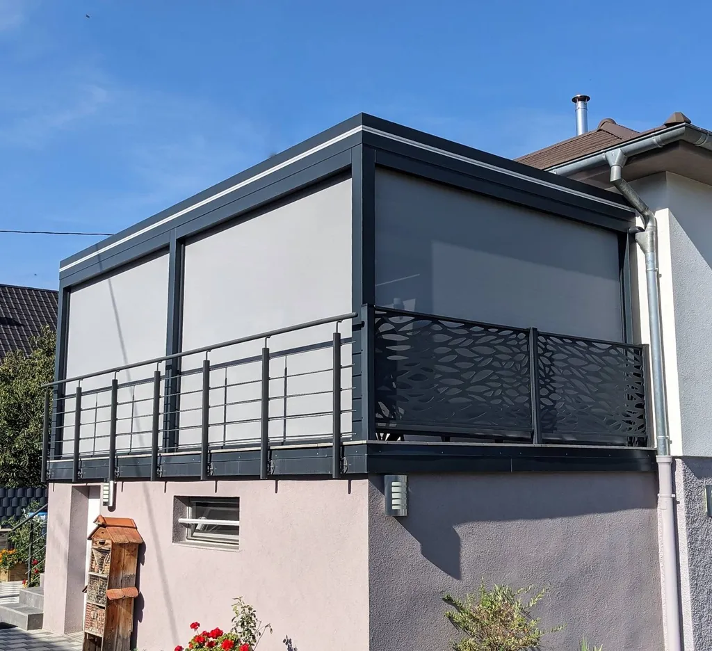 Pergola aluminium toit fixe à Kilstett 2