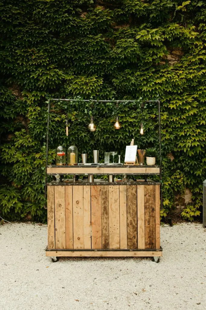 Bar mobile pour cocktail de mariage à Valence