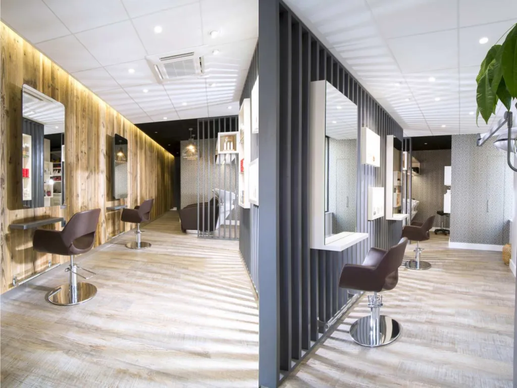 Barron Agencement salon de coiffure Tout en Nuances dans les Monts du Lyonnais 