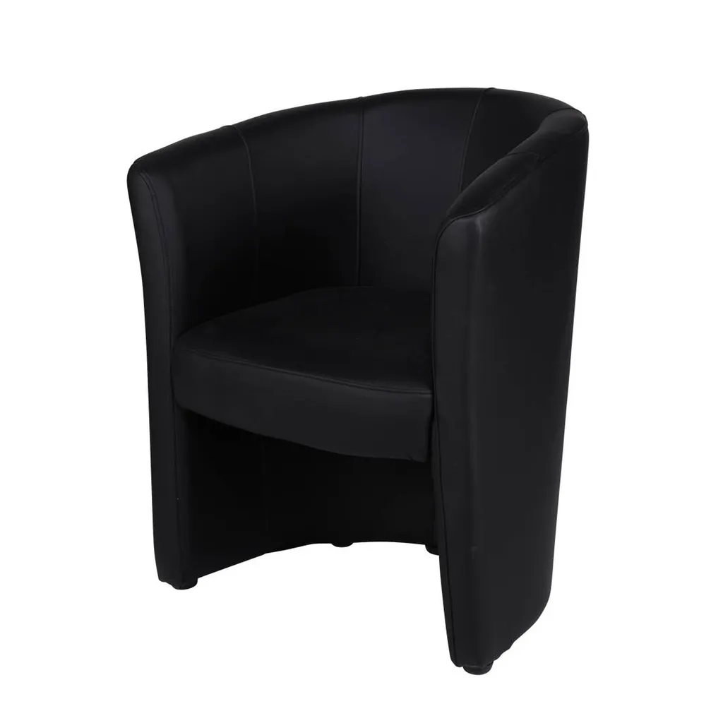 Location fauteuil club noir pour interview à Lyon