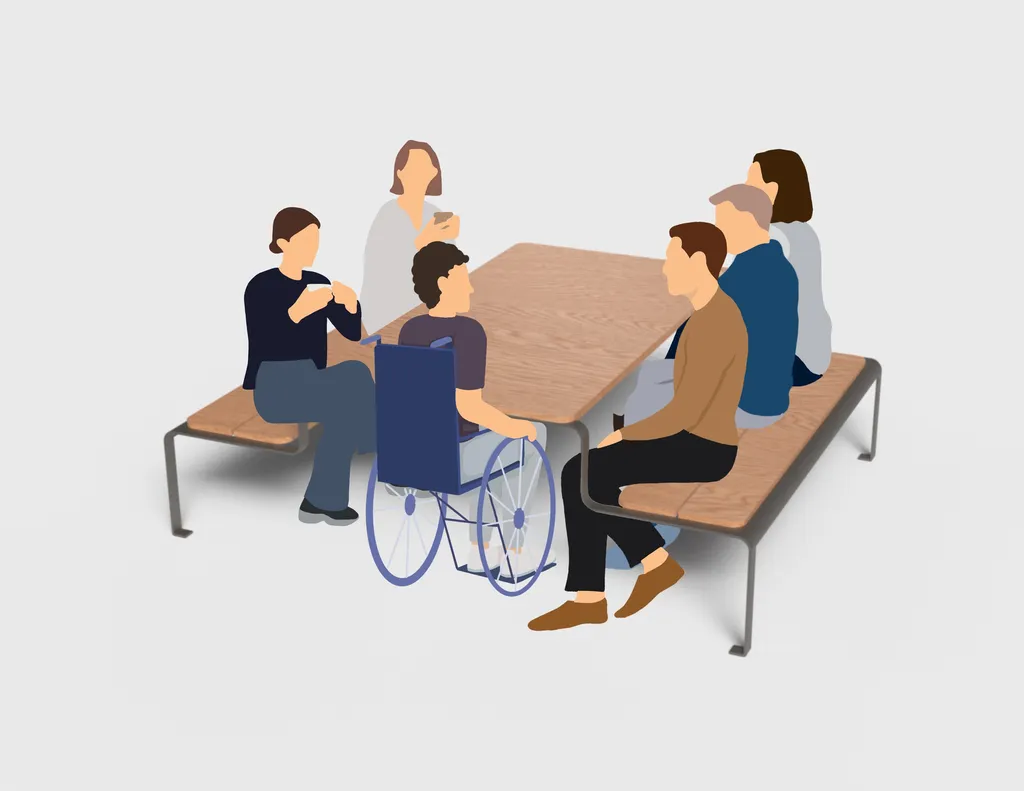 LISA : table de pique-nique personnalisable