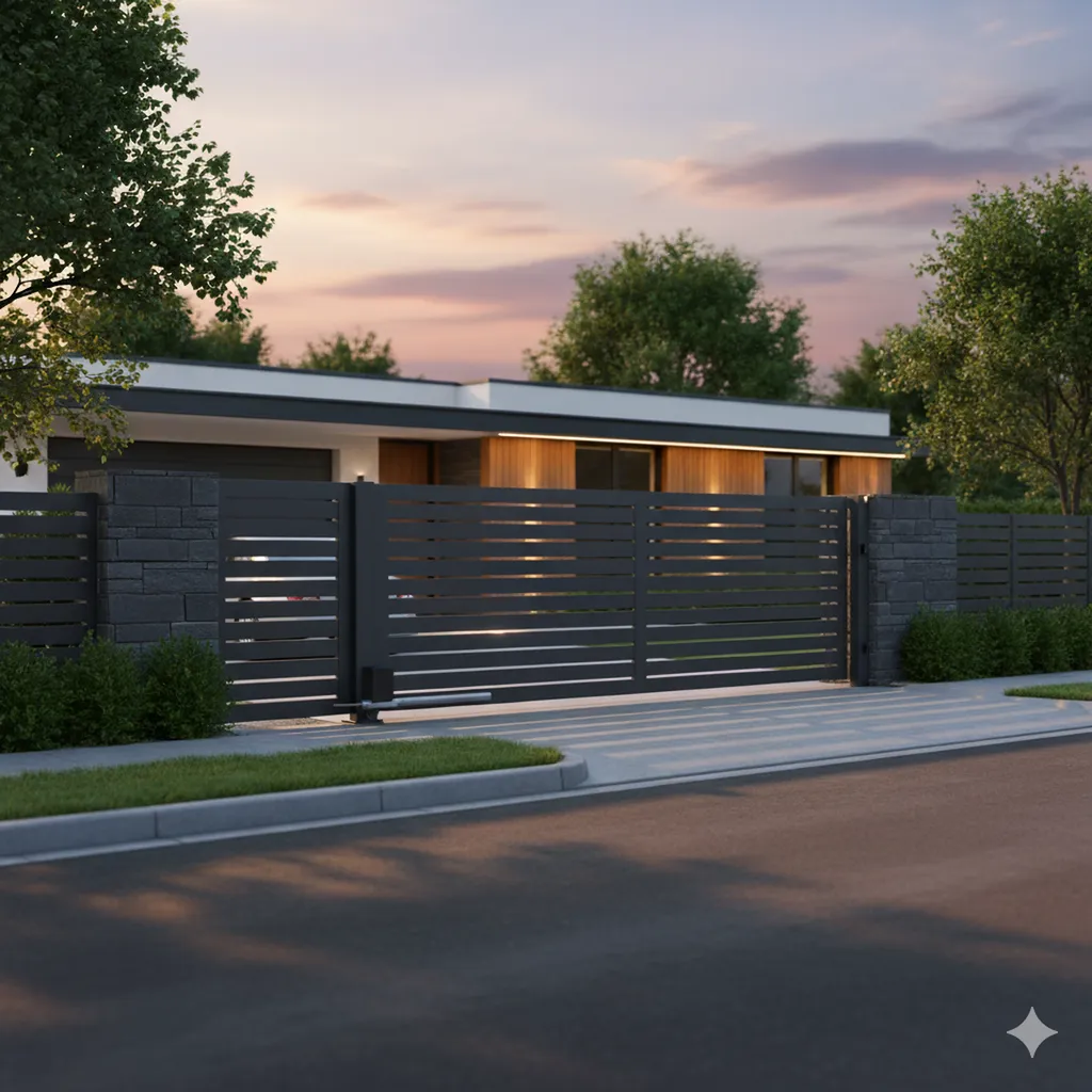 portail aluminium coulissant