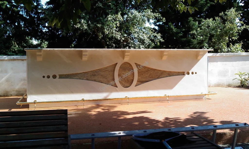 Aménagement cuisine d'été en pierre et granit