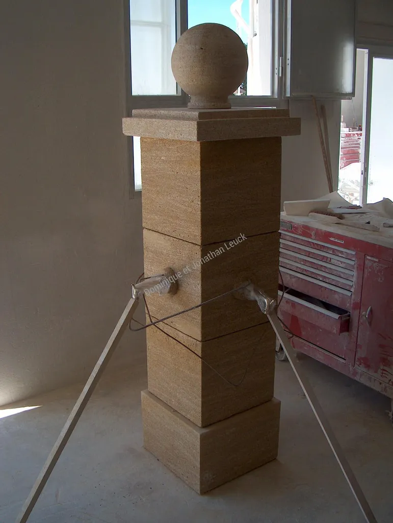 Piliers de soutènements en pierre