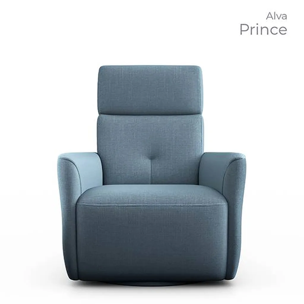 Vente d'un fauteuil fixe ou relax en tissu ou en cuir ALVA