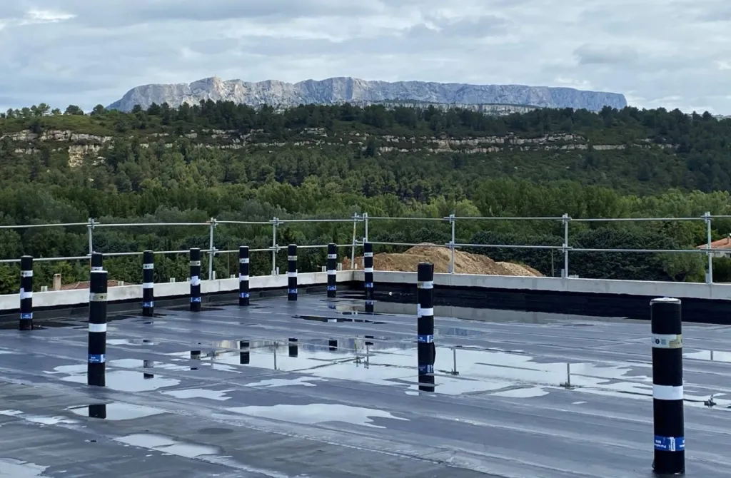 Répartition des rouleaux de seconde couche avant mise en place.