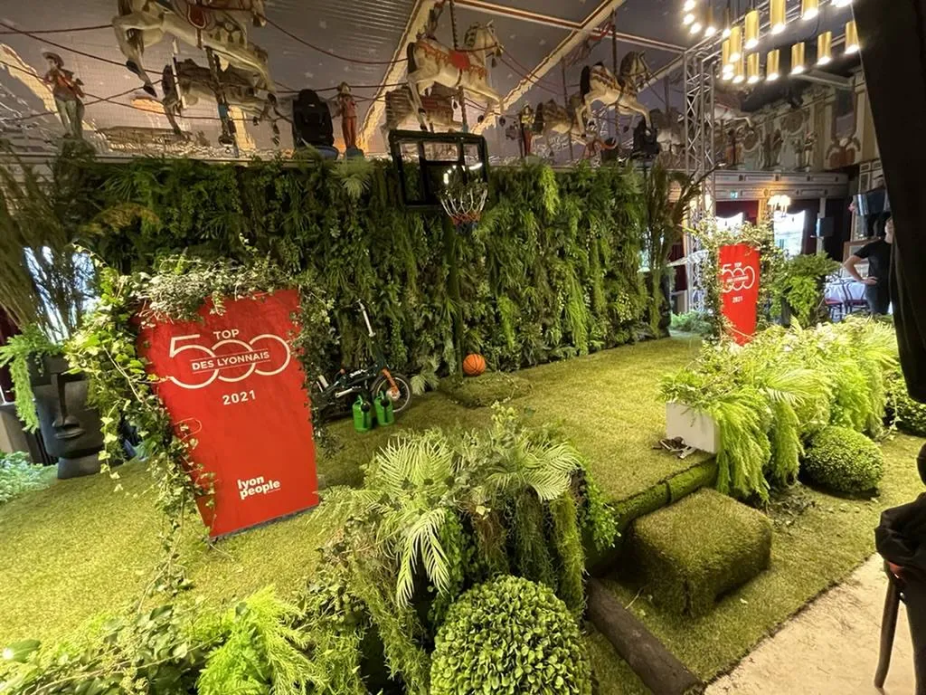 Décor végétal démontable