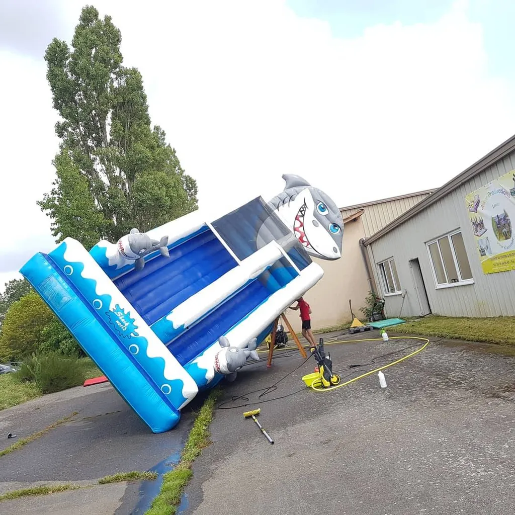 Toboggan requin gonflable en vente d’occasion à Lyon et  partout en France 