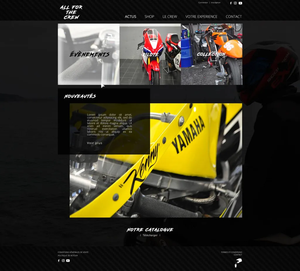 site internet de prêt à porté pour motard marseille