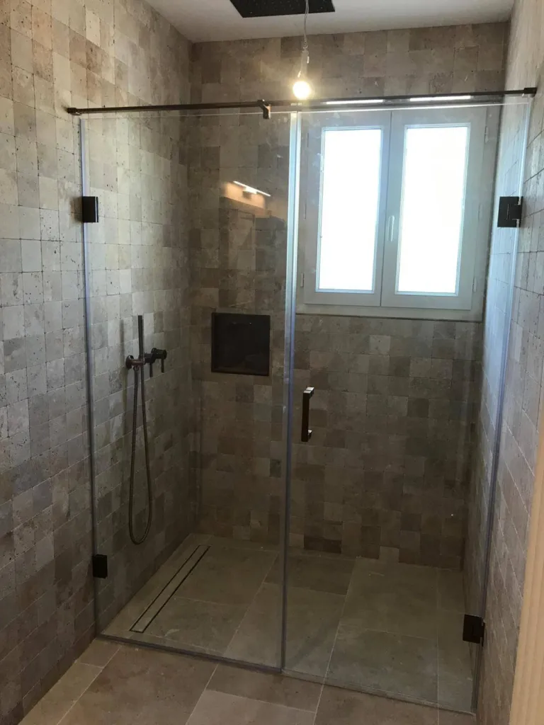 Travertin sol et mur pour salle de bain, douche, salle d'eau