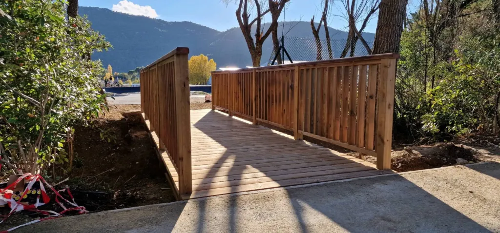 Passerelle bois 7m par 2m Pump Track Gémenos 13