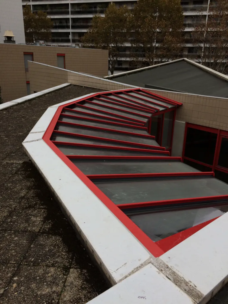 Verrière en aluminium rouge