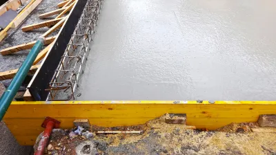 Coulage de dalle béton pour une construction d'abris de jardin ou de studio de jardin proche Fécamp (76)