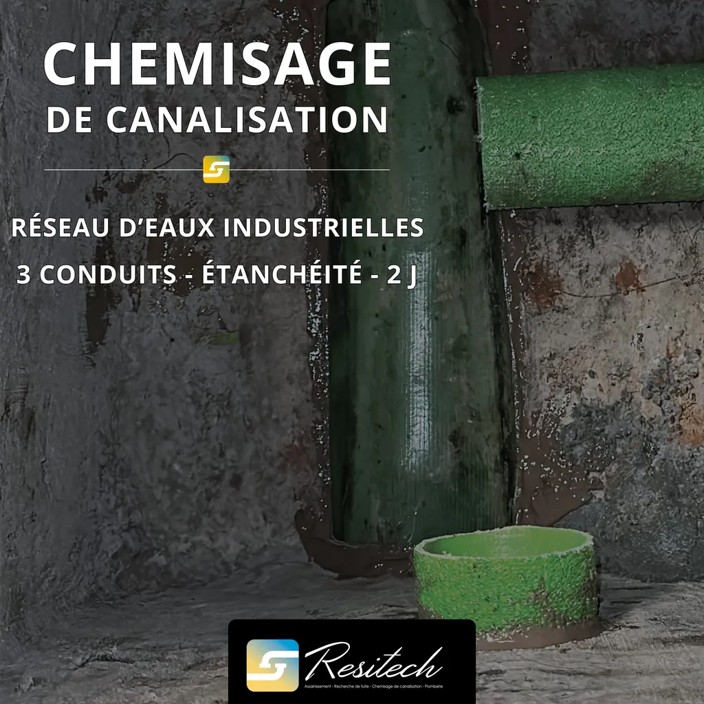 Chemisage de canalisation à Nice pour un site industriel 