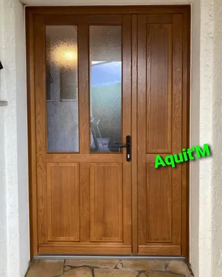 Pose en rénovation d'une porte d'entrée double ouvrant Bois sur la commune de CESTAS