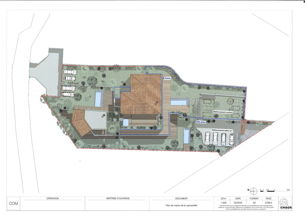 Plan d'aménagement extérieur proposé