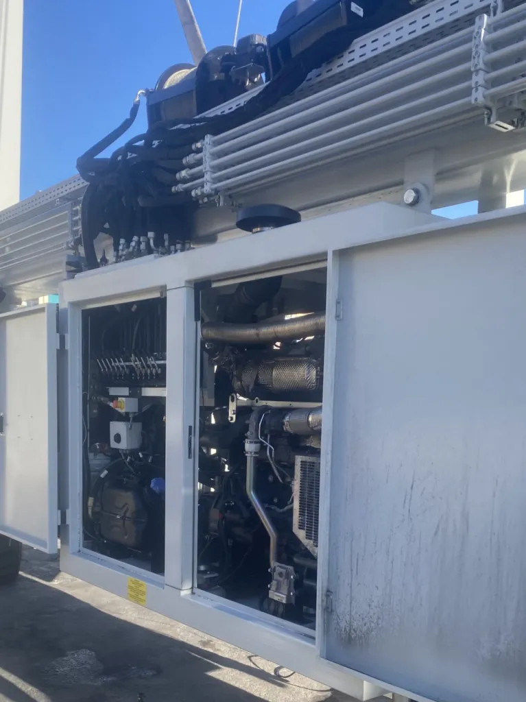 Réparation d un moteur Kohler sur un portique à  La Ciotat