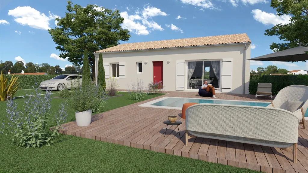 Projet de terrain + maison sur la commune de Saint Laurent Médoc, proche des axes en direction de bordeaux et du centre ville