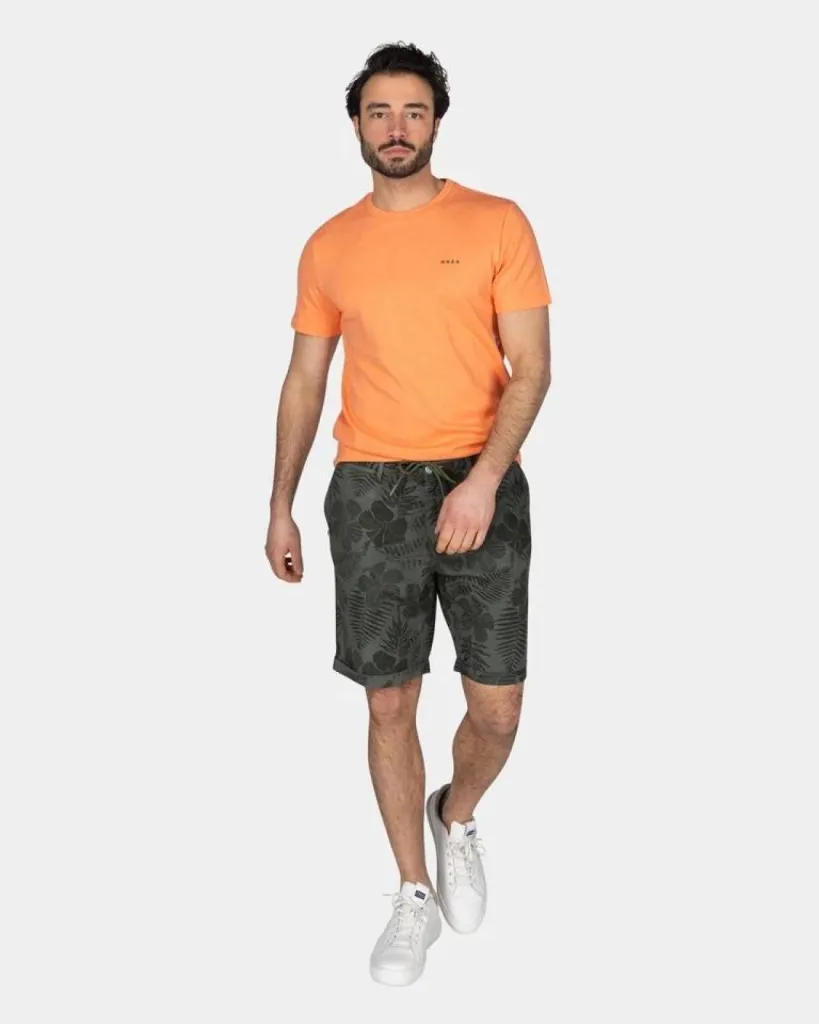 T-shirt uni en coton biologique orange NZA chez Urban Chic à Dieppe en seine maritime