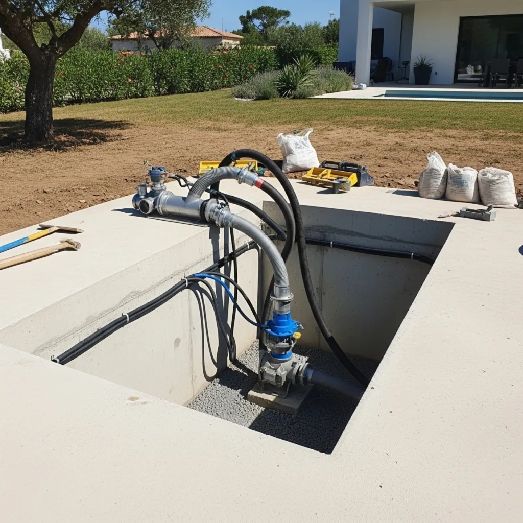Installation de pompe de relevage pour assainissement et eaux usées à Allauch