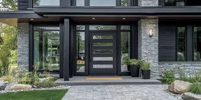 Portes d’entrée aluminium design et sécurisées à Menton