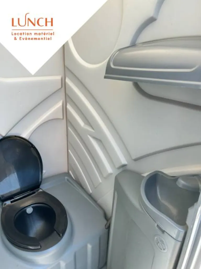 WC autonome avec lave-mains pour reception