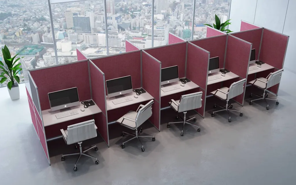 Cloisonnette amovible tissu super acoustique de REYEM à Nîmes