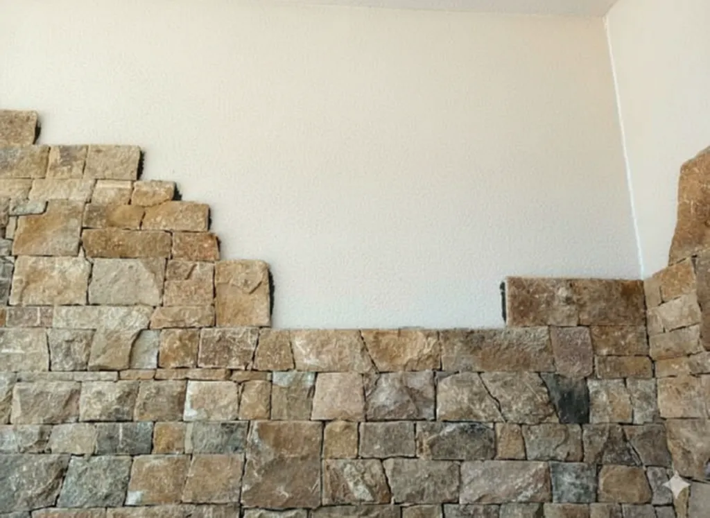 Réalisation d'un habillage de façade avec parement en pierre pour valoriser la maison à Trévoux dans l'Ain