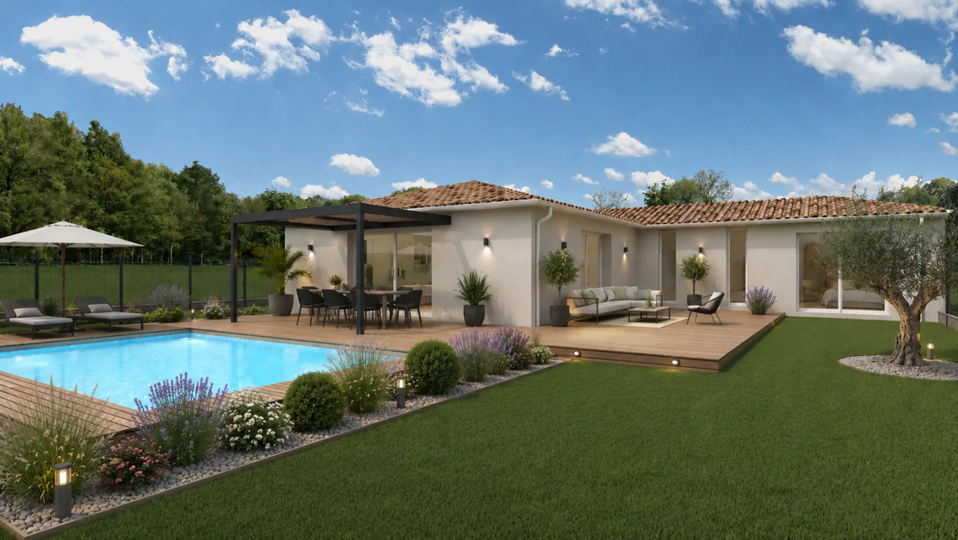 Magnifique maison neuve de 130m² sur la commune de Lignan de Bordeaux, dans un secteur calme et idyllique 
