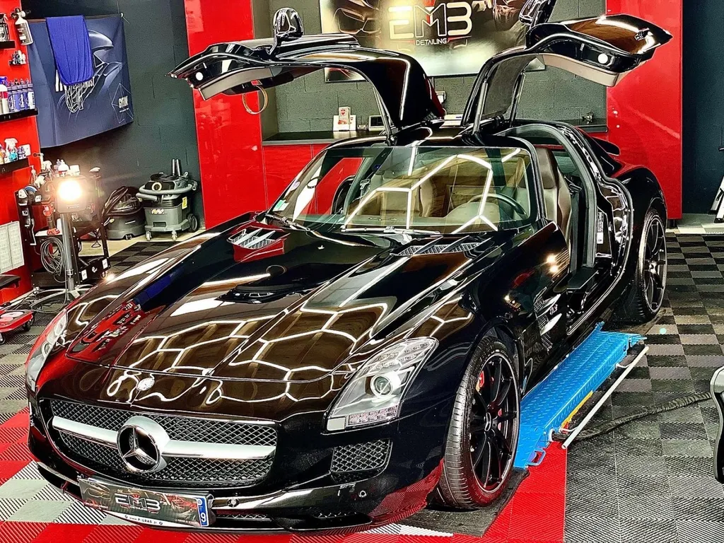 Protection PPF et traitement céramique Mercedes SLS AMG Lyon