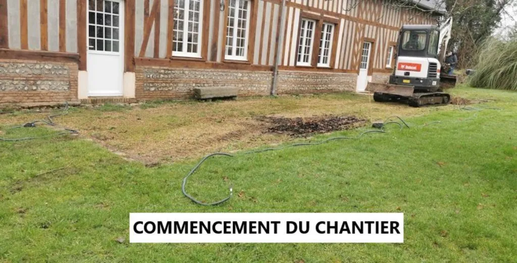 Commencement du chantier 