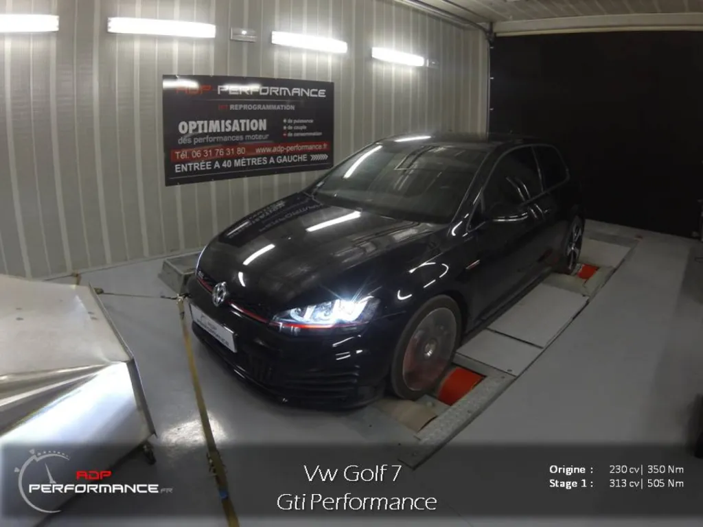 Reprogrammation moteur vw golf 7 GTI
