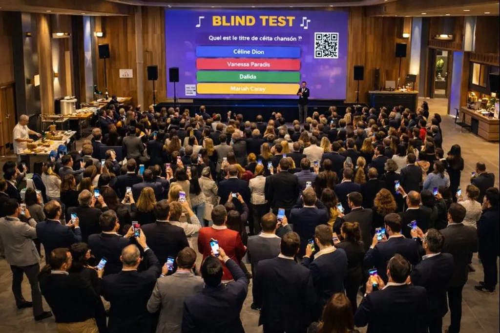 animation blind test sur le téléphone pour entreprise à Aix 