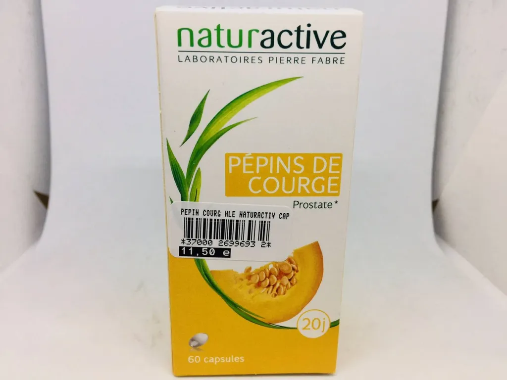 huile de pépins de courge en pharmacie 