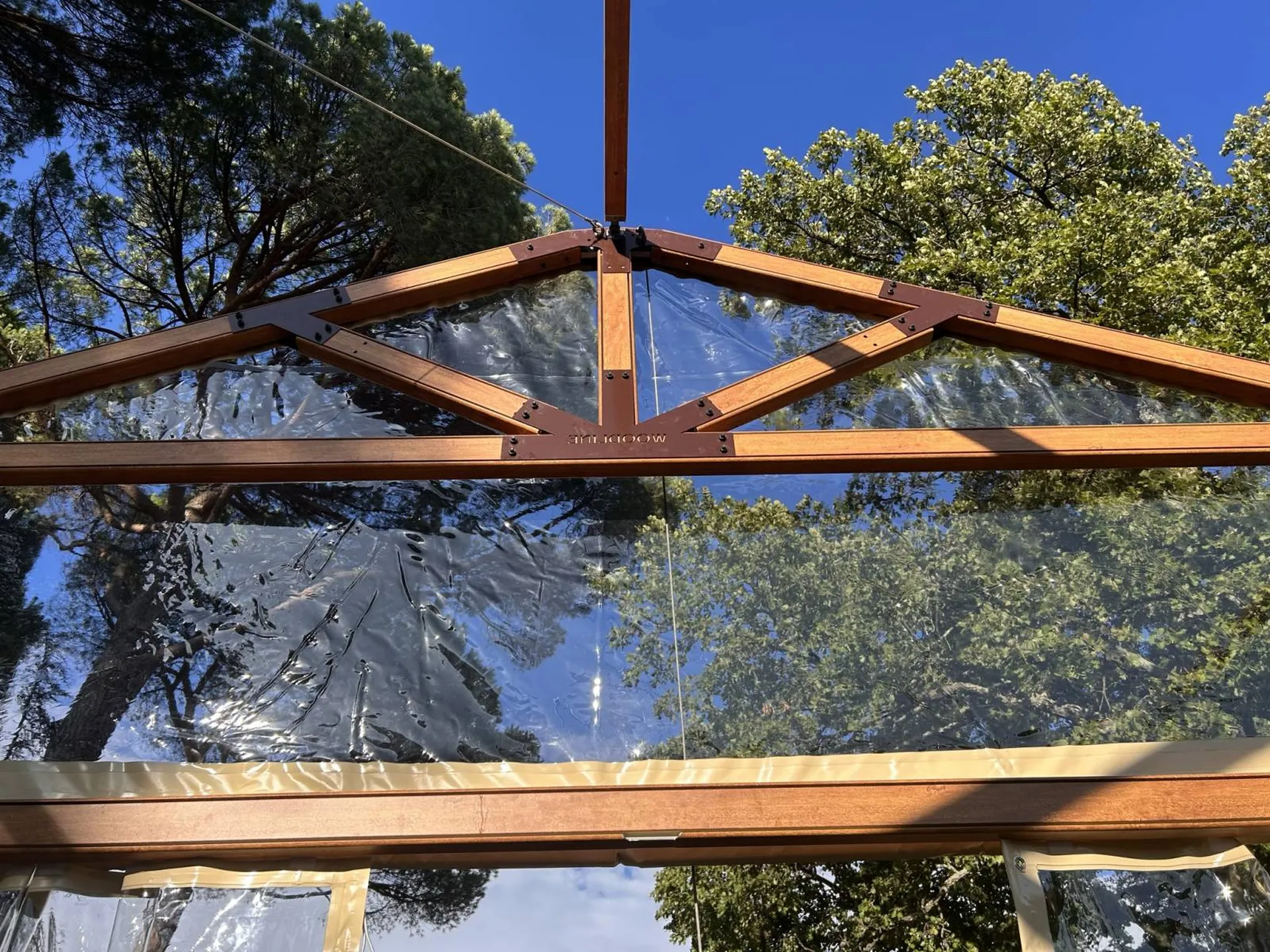 Location chapiteau Woodline plaquage bois - 10m