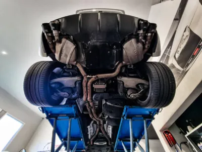 Echappement Cende exhaust à clapet Porsche Macan Turbo 3.6 400cv | ADP Performance Sud