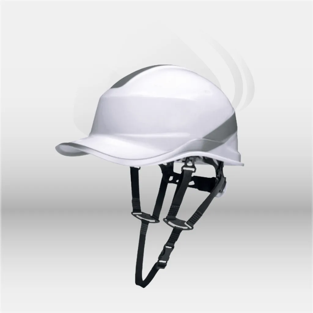 Casque de chantier DIAMOND V UP blanc DeltaPlus, coque ABS légère, molette de serrage réglable 53-63 cm, coiffe polyamide 8 points de fixation, harnais remplaçable, EPI BTP – disponible à Mont-de-Marsan, Landes (40), Nouvelle-Aquitaine et toute la France